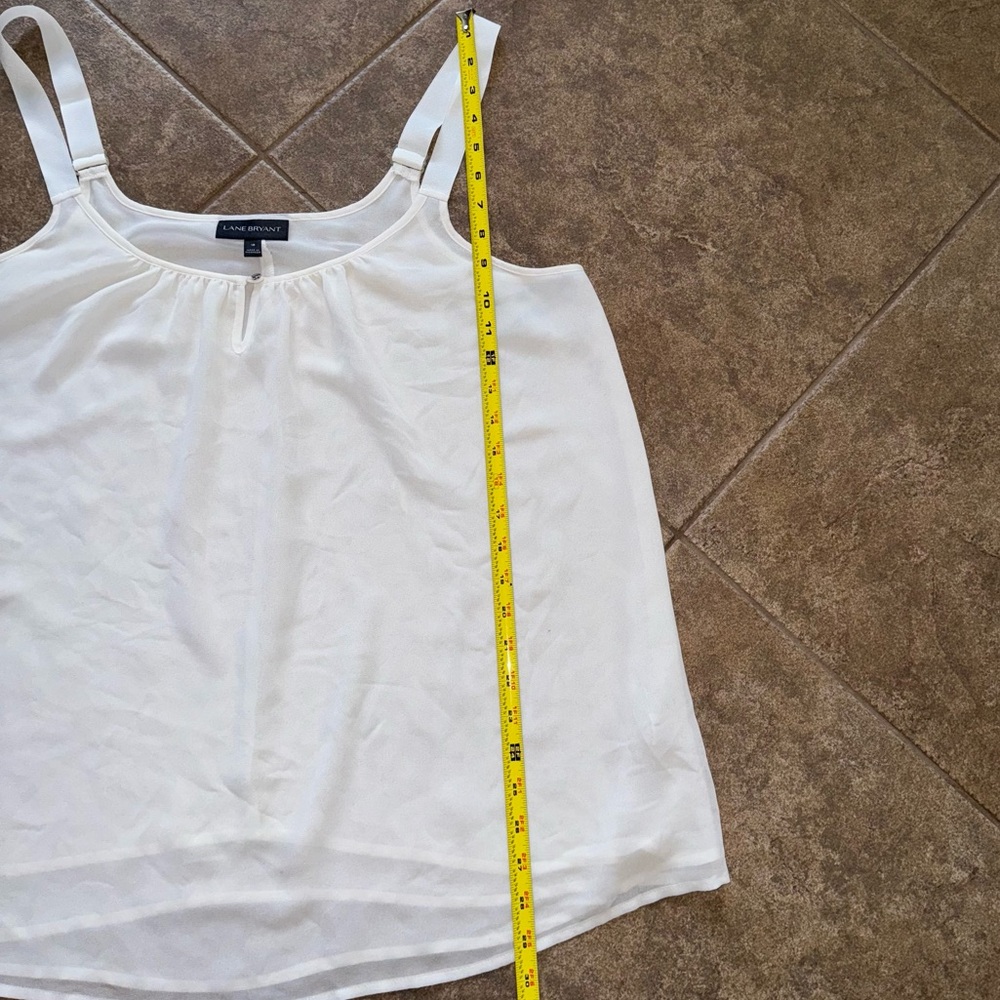 GUC - Lane Bryant - Straight Hem Cami With Grosgrain Ribbon Straps - Picture 6 of 6